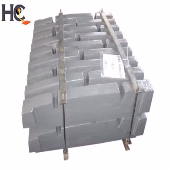 Mining Machinery Mn13cr2 Carbon Steel Casting Parts Wear Plate Jaw Crusher C106 Moving Jaw Plate