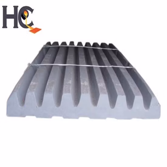 Mining Machinery Mn13cr2 Carbon Steel Casting Parts Wear Plate Jaw Crusher C106 Moving Jaw Plate