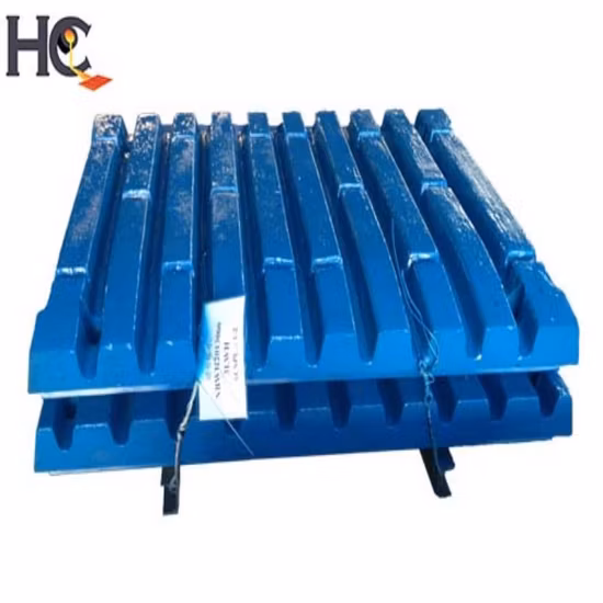 Mining Machinery Mn13cr2 Carbon Steel Casting Parts Wear Plate Jaw Crusher C106 Moving Jaw Plate