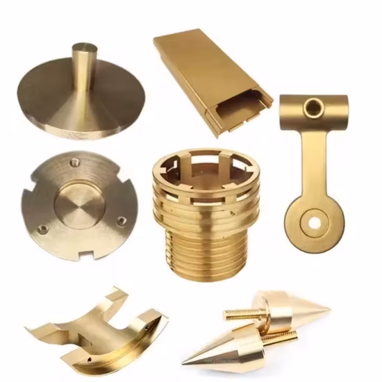 Custom Machine Processes Non-Standard Precision Hardware Parts CNC Yellow Bronze Parts