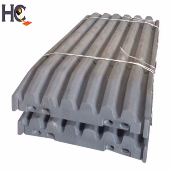 Mining Machinery Mn13cr2 Carbon Steel Casting Parts Wear Plate Jaw Crusher C106 Moving Jaw Plate