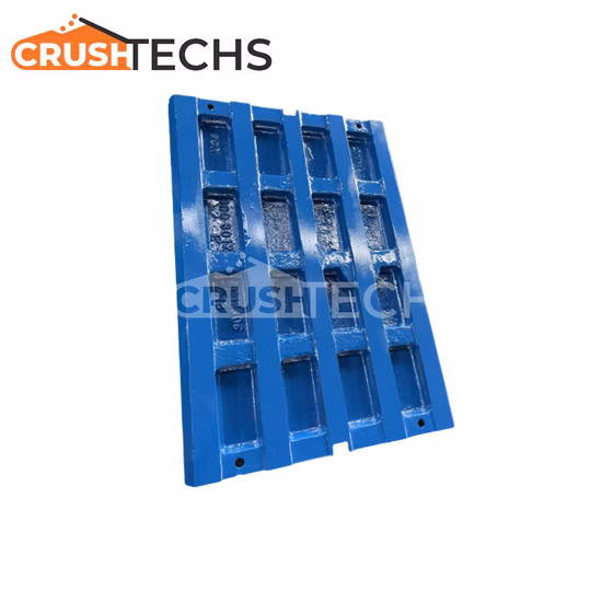 C125 C110 C120 Jaw Crusher Spares Manganese Steel Castings Jaw Plate Liner Teeth Plate in Stock