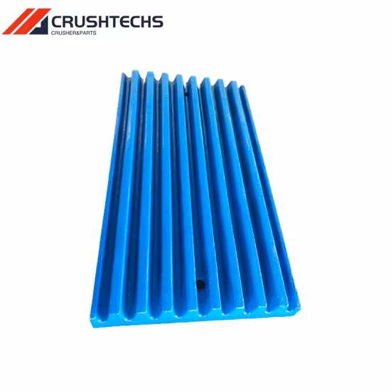 Manufacture Heavy Industrial Nairy Machinery Jaw Crusher Plate Fixed and Swing Jaw Plate Crusher Spare