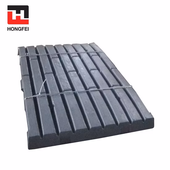 High Quality Movable Jaw Plate Mn Casting Jaw Crusher Spares